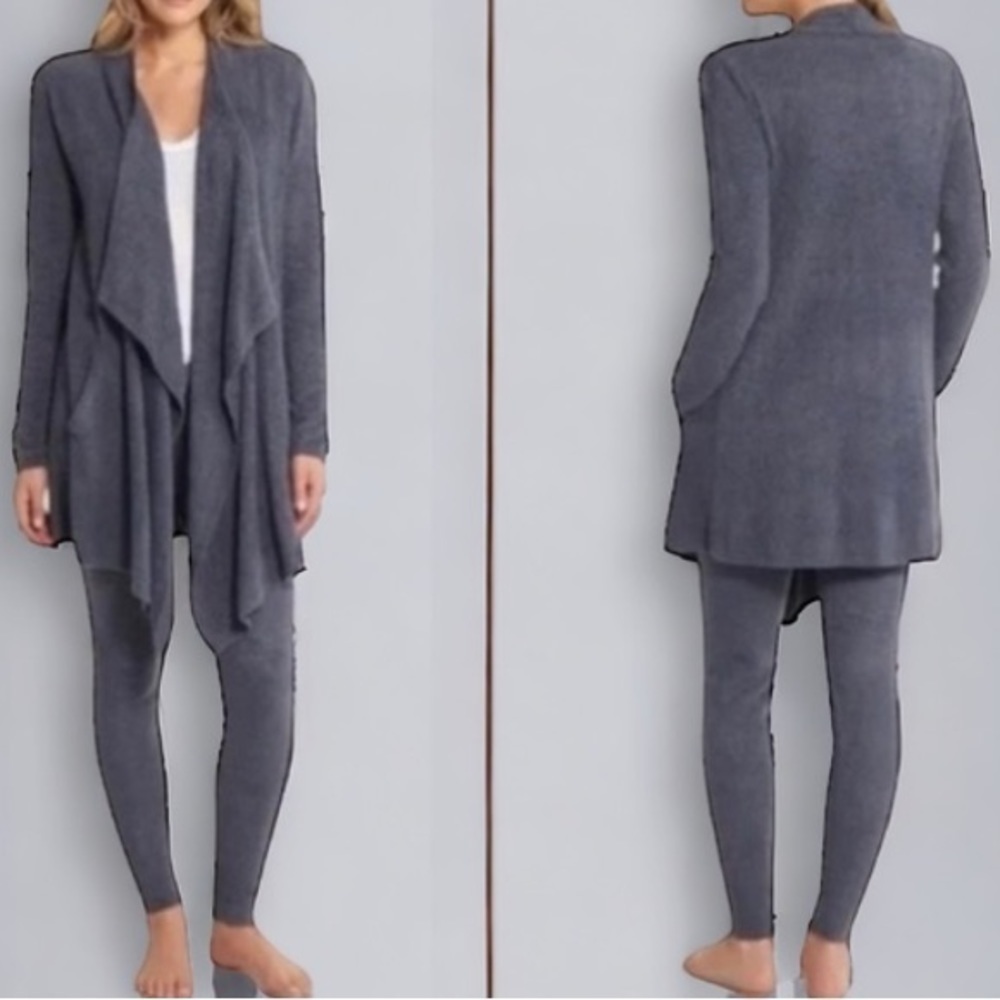 Barefoot Dreams Gray CozyChic Lite Island Wrap          size L/XL